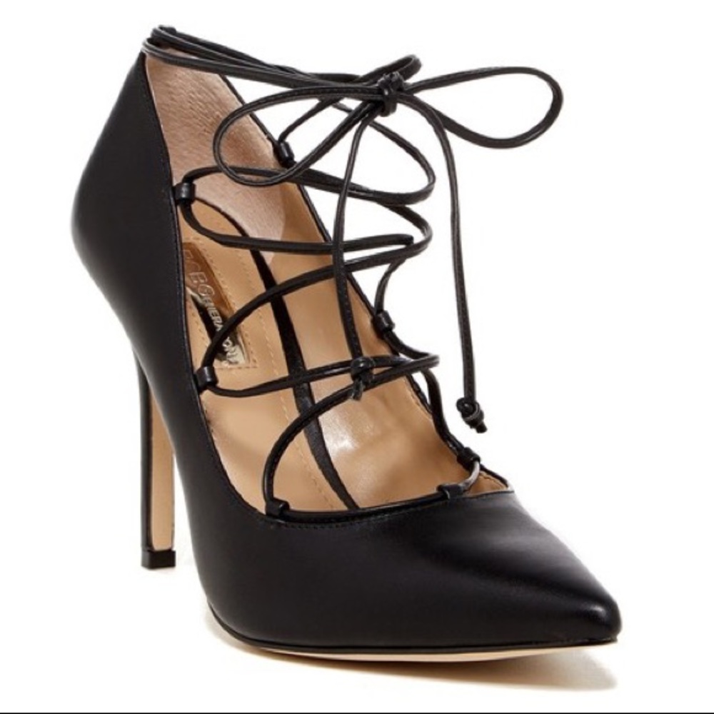 Strappy Black High Heels Size 10 BCBG